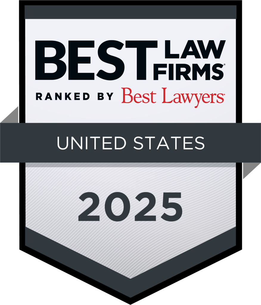 Best Law Firms ranked by Best Lawyers United States 2025 badge.