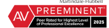 Martindale-Hubbell Preeminent Peer Rated for Highest Level of Professional Excellence 2025 badge